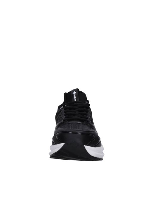 Fabric and faux leather sneakers DSQUARED2 DASH | SNM0332 592C7159 M063NERO
